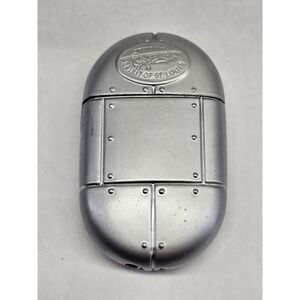 Spirit of St. Louis Butane Torch Lighter Silver Good Aviation Rivet Design